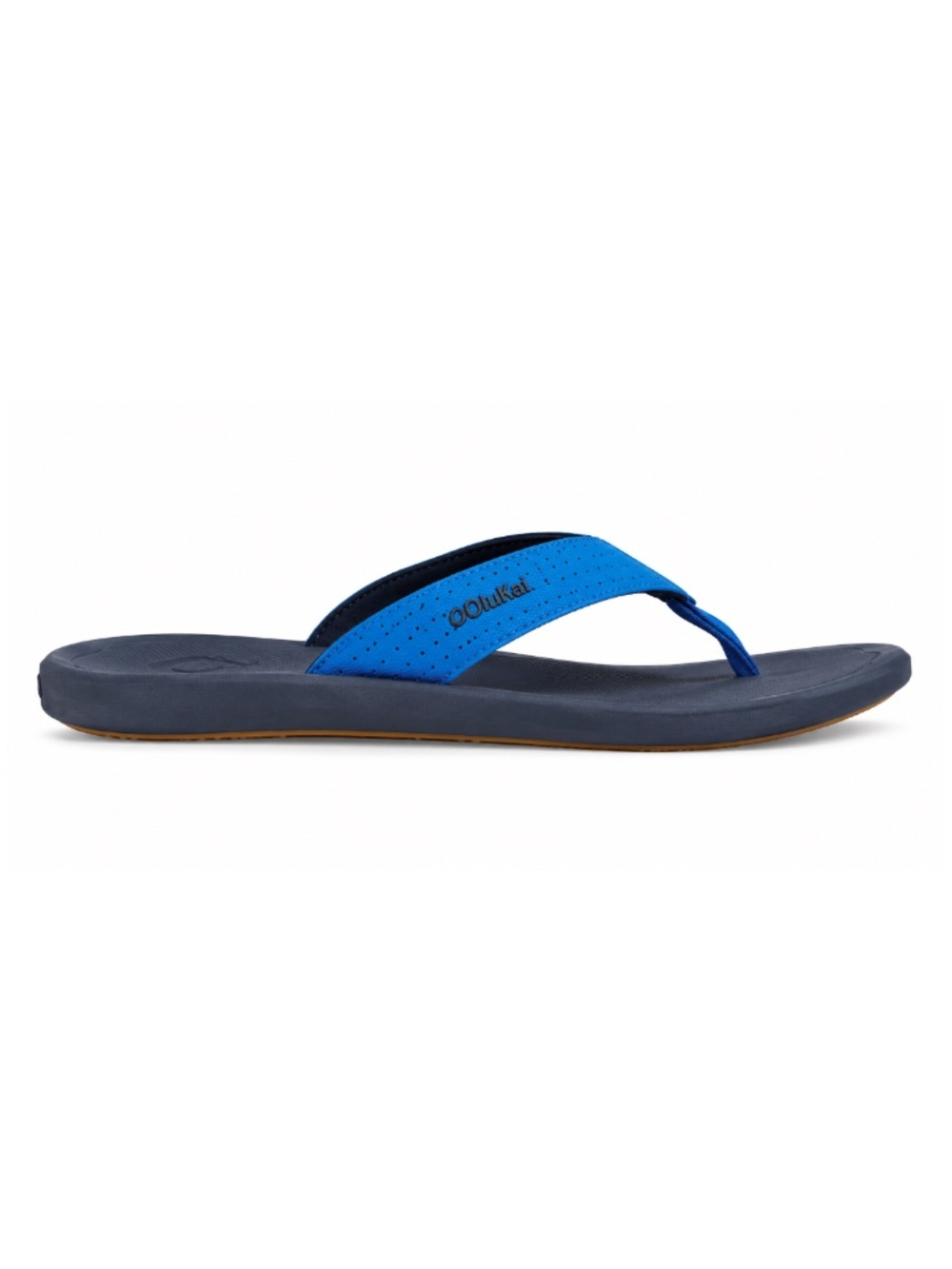 OluKai Ki'i Mens Sz 11  Blue Beach Flip Flops Sandals